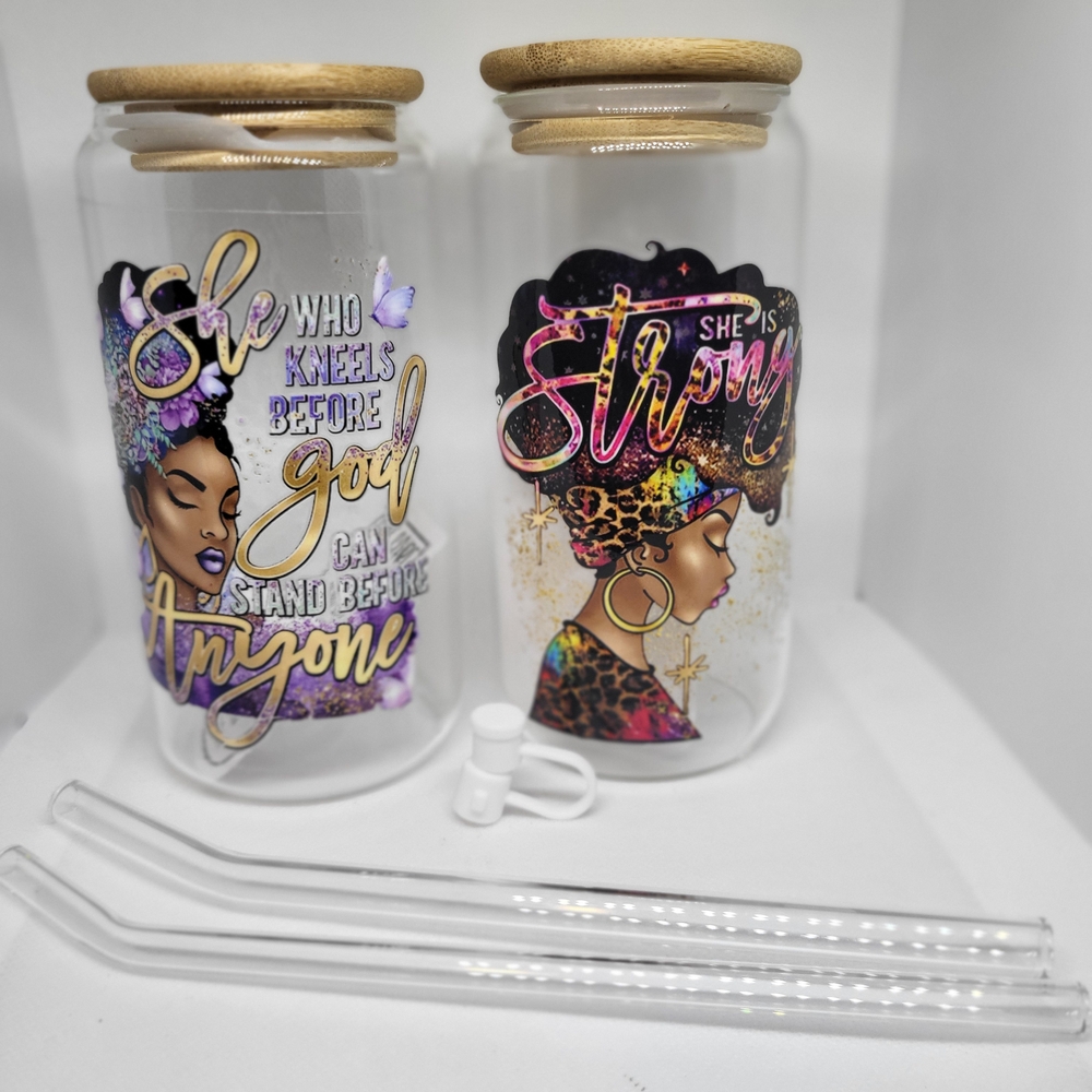 Inspirational Glass Jars with Bamboo Lids